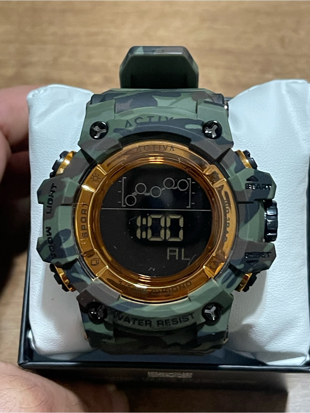 Activa Summit X Invicta Unisex Digital Watch - 50mm. Army Green, Camouflage new